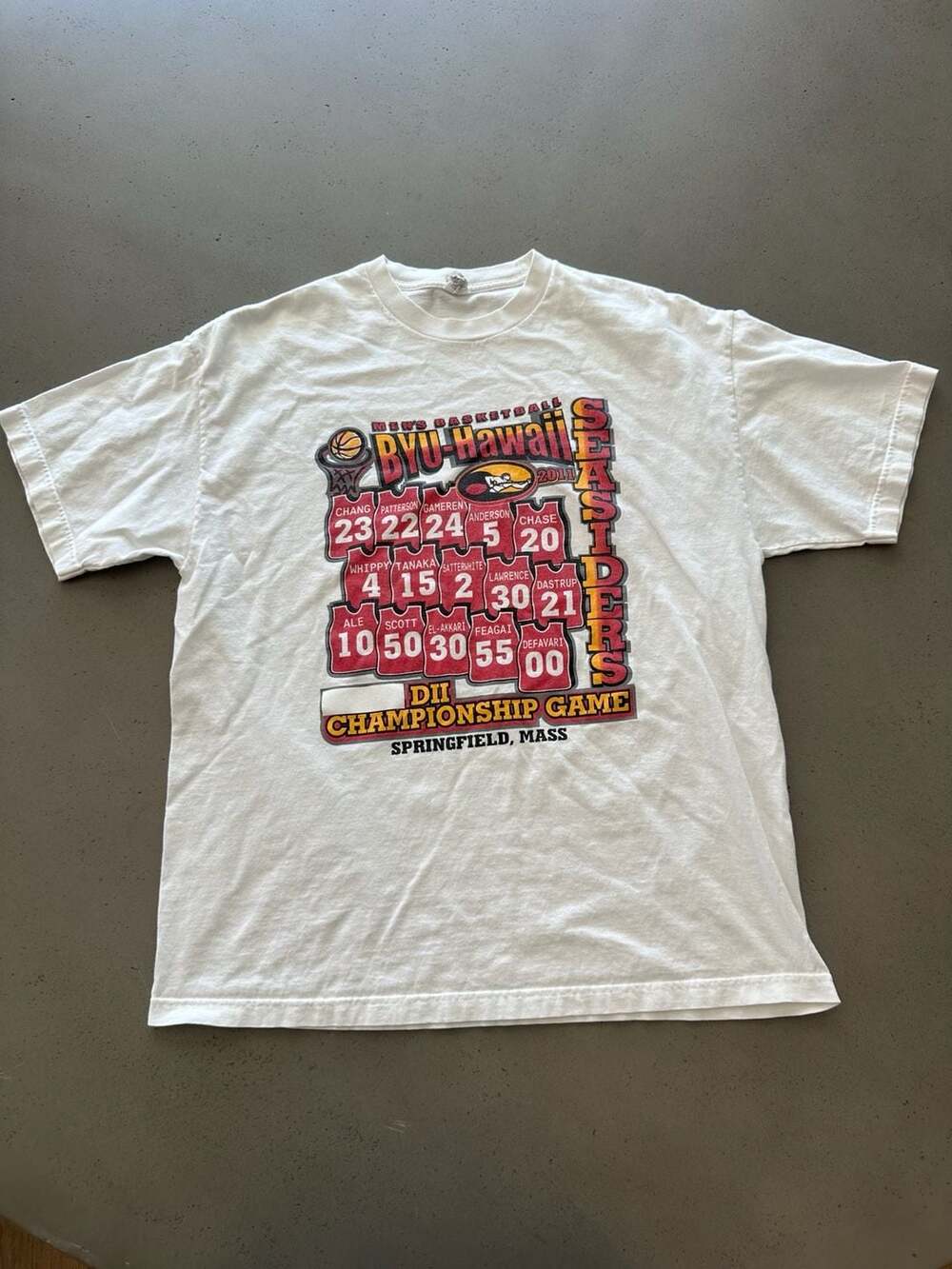Vintage 2011 BYU-Hawaii Seasiders DII Championship Game T-Shirt